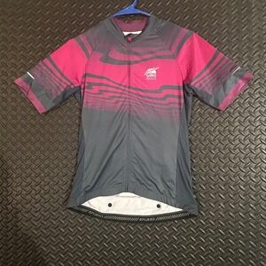 Giro Renew Series Cycling Jersey Women Medium Pink Gray Short Sleeve Lightweight